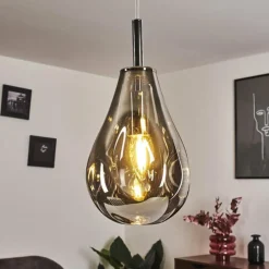 Suspension Domma Chrome, 1 lumière