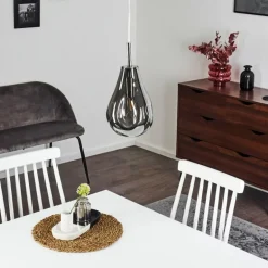 Suspension Domma Chrome, 1 lumière