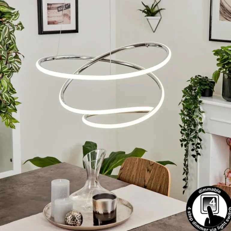 Suspension Donebas LED Chrome, 1 lumière