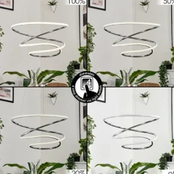 Suspension Donebas LED Chrome, 1 lumière