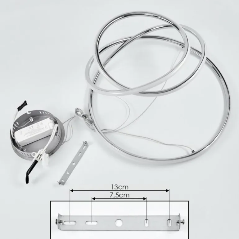 Suspension Donebas LED Chrome, 1 lumière