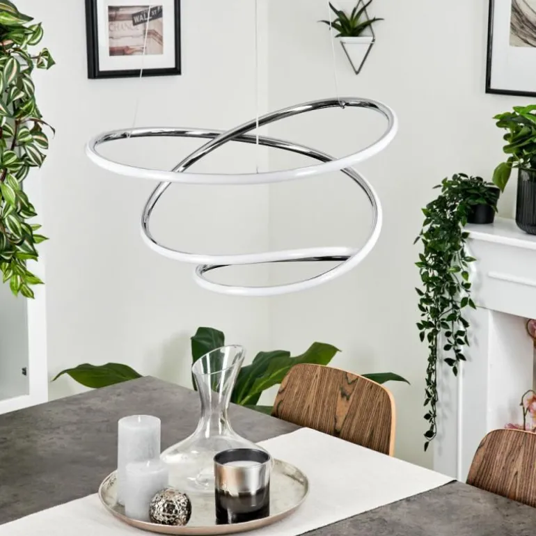 Suspension Donebas LED Chrome, 1 lumière