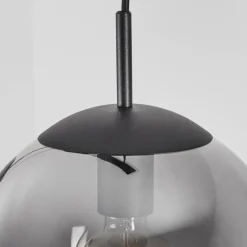 Suspension Doussal Noir, 3 lumières