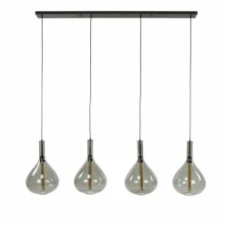 Suspension Drop Anthracite, 4 lumières