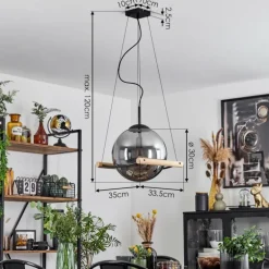 Suspension Duchemin Écru, 1 lumière