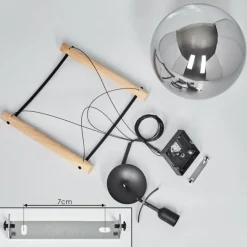 Suspension Duchemin Écru, 1 lumière