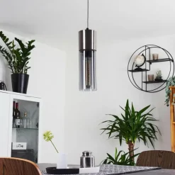 Suspension Dulcita Nickel mat, 1 lumière