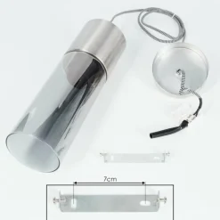 Suspension Dulcita Nickel mat, 1 lumière