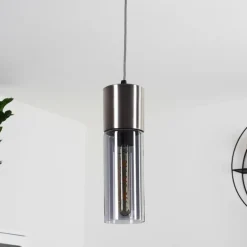 Suspension Dulcita Nickel mat, 1 lumière