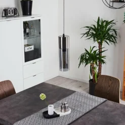 Suspension Dulcita Nickel mat, 1 lumière