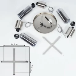 Suspension Dulcita Nickel mat, 3 lumières