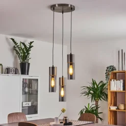 Suspension Dulcita Nickel mat, 3 lumières
