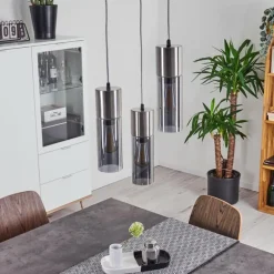 Suspension Dulcita Nickel mat, 3 lumières