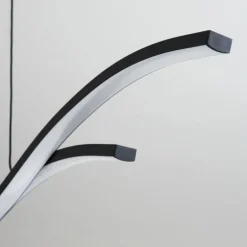 Suspension Eaglesham LED Noir, 1 lumière