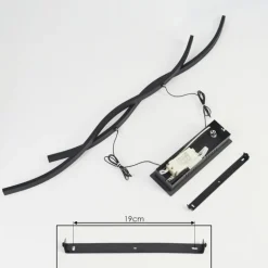 Suspension Eaglesham LED Noir, 1 lumière