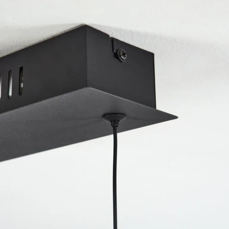 Suspension Eaglesham LED Noir, 1 lumière