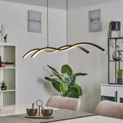 Suspension Eaglesham LED Noir, 1 lumière