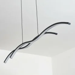 Suspension Eaglesham LED Noir, 1 lumière