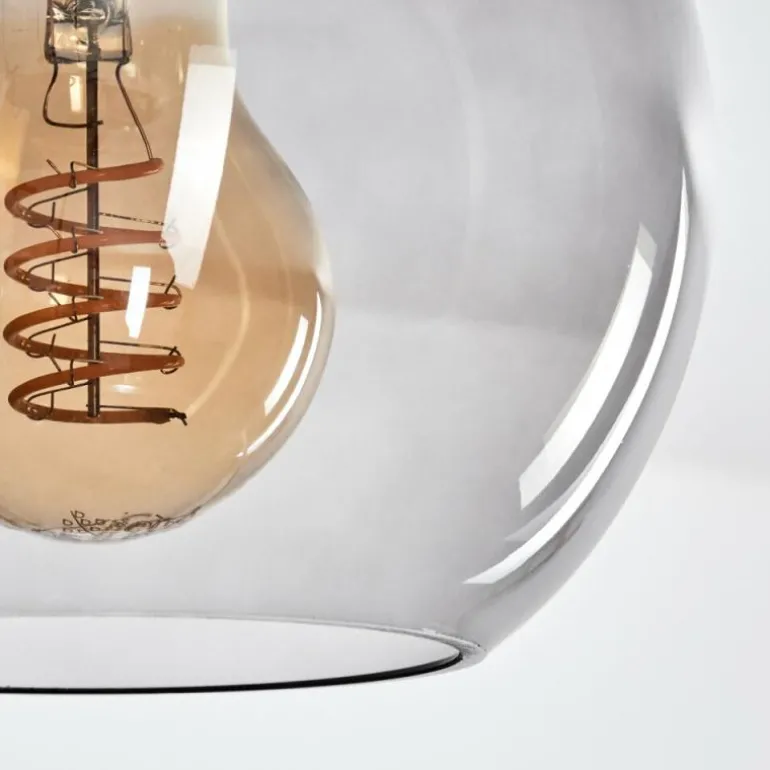 Suspension Echallens Noir, 5 lumières