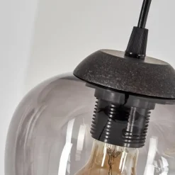 Suspension Echallens Noir, 5 lumières