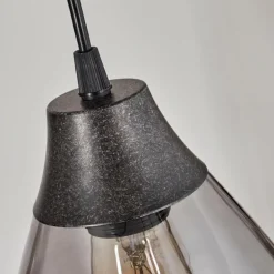 Suspension Echallens Noir, 7 lumières