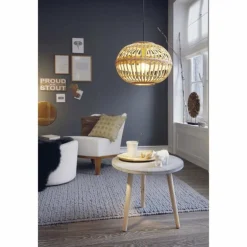 Suspension Eglo AMSFIELD Brun, 1 lumière