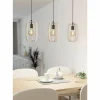 Suspension Eglo BAJAZZARA Noir, 3 lumières