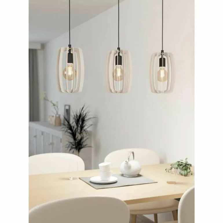 Suspension Eglo BAJAZZARA Noir, 3 lumières