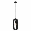 Suspension Eglo BAJAZZARA Noir, 1 lumière