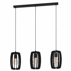 Suspension Eglo BAJAZZARA Noir, 3 lumières