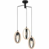 Suspension Eglo BASILDON Brun, Noir, 3 lumières