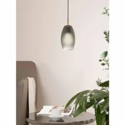 Suspension Eglo BATISTA Laiton, Noir, 1 lumière