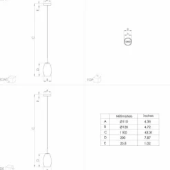Suspension Eglo BATISTA Laiton, Noir, 1 lumière