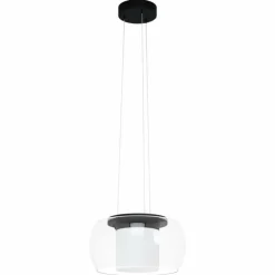 Suspension Eglo BRIAGLIA LED Noir, 1 lumière, Changeur de couleurs