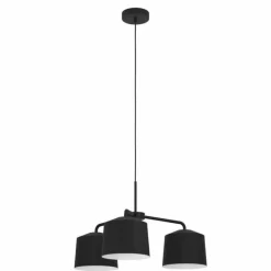 Suspension Eglo CAGUANES Noir, Blanc, 3 lumières