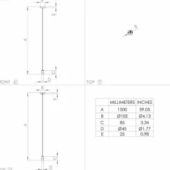 Suspension Eglo CALARI Laiton, Noir, 1 lumière