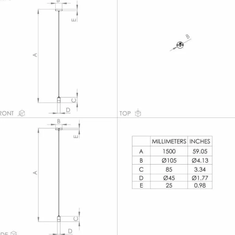 Suspension Eglo CALARI Laiton, Noir, 1 lumière