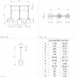 Suspension Eglo CAMBAITO Sable, 3 lumières