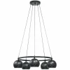 Suspension EGLO CANTALLOPS Noir, 5 lumières