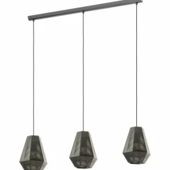 Suspension EGLO CHIAVICA Nickel mat, Noir, 3 lumières