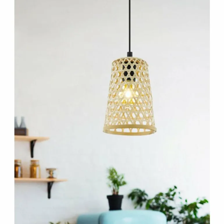 Suspension EGLO CLAVERDON Noir, 1 lumière