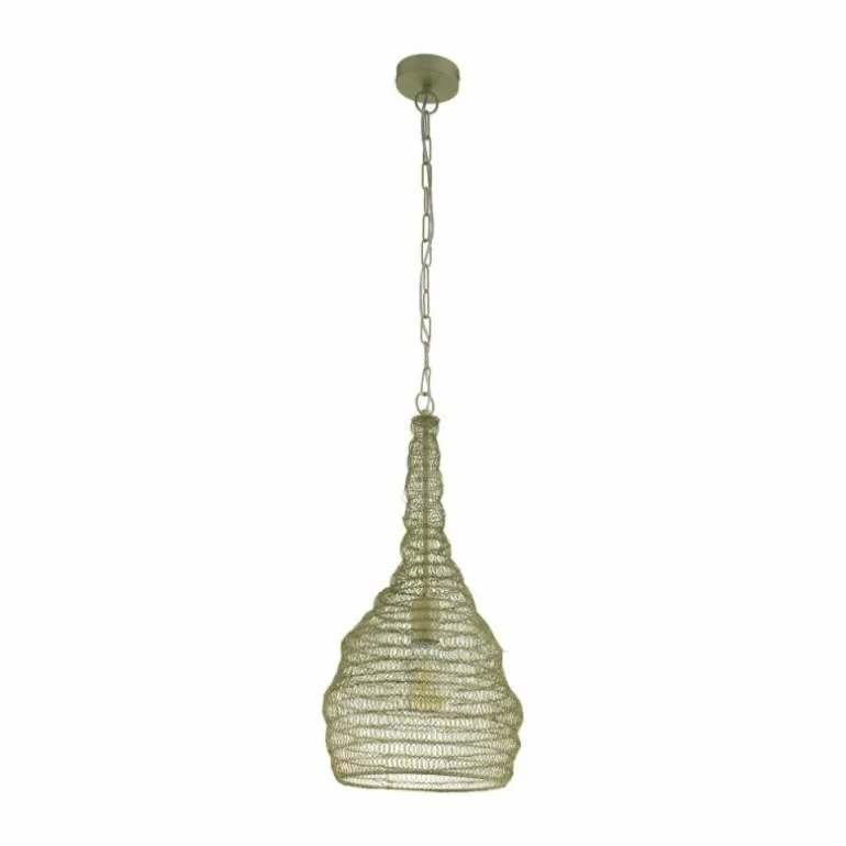 Suspension Eglo COLTEN Champagne, 1 lumière