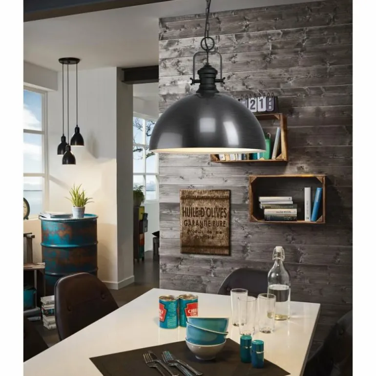 Suspension EGLO COMBWICH Crème, Noir, 1 lumière