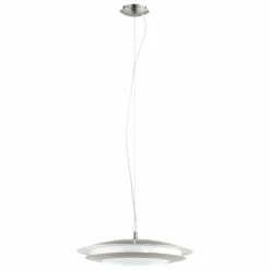 Suspension EGLO connect MONEVA-C LED Nickel mat, 1 lumière, Changeur de couleurs