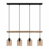Suspension Eglo COOLMONT Crème, Noir, 4 lumières