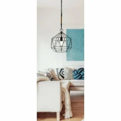 Suspension Eglo COTTINGHAM Noir, 1 lumière