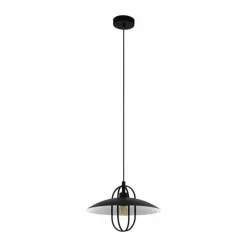 Suspension Eglo CREGAN Noir, Blanc, 1 lumière