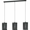 Suspension Eglo CREMELLA Noir, 3 lumières