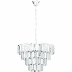 Suspension Eglo ERSEKA Chrome, 7 lumières