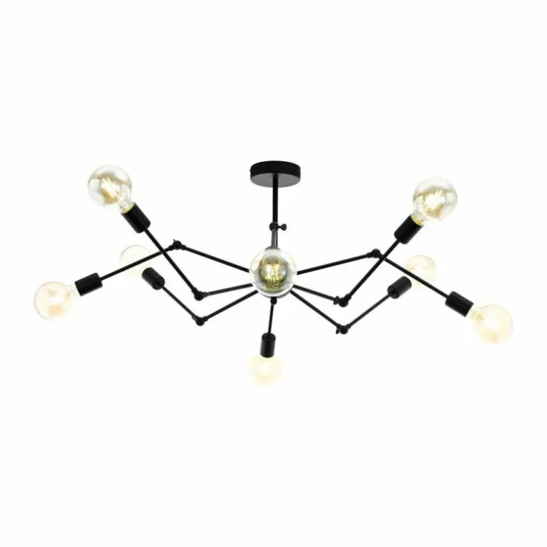 Suspension Eglo EXMOOR Noir, 8 lumières